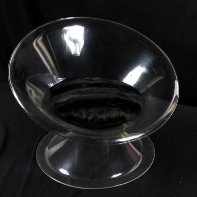  Erwine and Estelle Laverne Buttercup Lucite Lounge Chair by Erwin Estelle Laverne