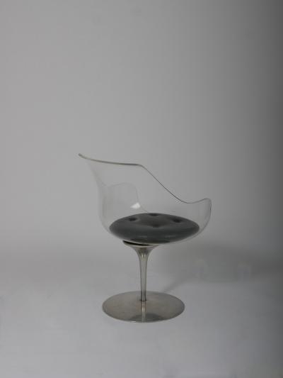  Erwine and Estelle Laverne Champagne chair by Erwine and Estelle Laverne for Formes Nouvelles circa 1962