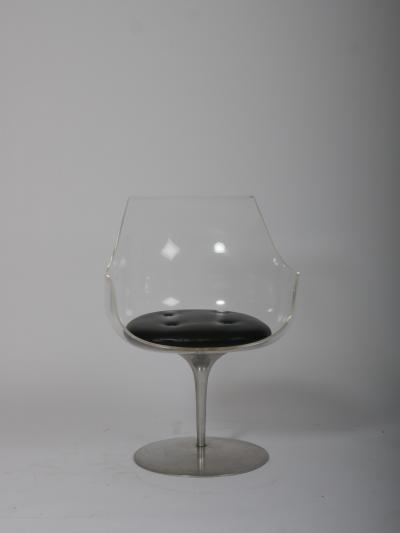  Erwine and Estelle Laverne Champagne chair by Erwine and Estelle Laverne for Formes Nouvelles circa 1962