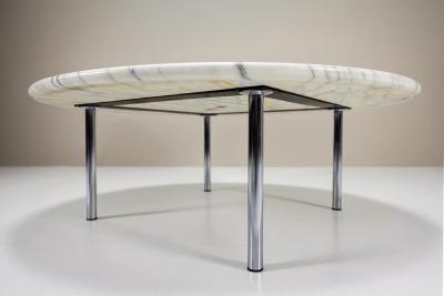  Erwine and Estelle Laverne Marble Coffee Table by Estelle Erwine Laverne for Laverne International