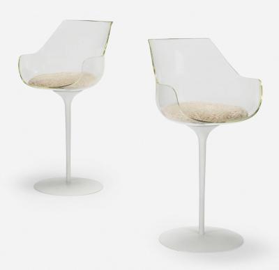  Erwine and Estelle Laverne Pair Erwine Estelle Laverne Champagne Stools