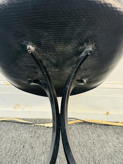  Erwine and Estelle Laverne RARE MID CENTURY BLACK FIBERGLASS LOTUS CHAIR BY ERWINE ESTELLE LAVERNE