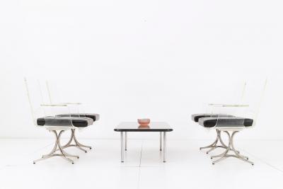  Erwine and Estelle Laverne Set of Four Laverne Flower Dining Chairs