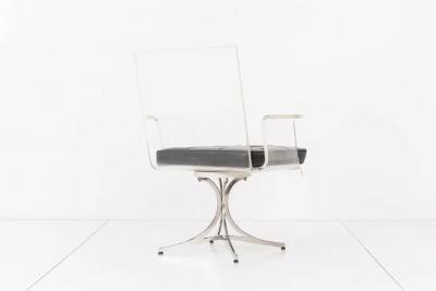  Erwine and Estelle Laverne Set of Four Laverne Flower Dining or Occasional Chairs