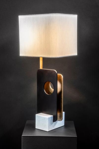 Esperia Due Tre Piastre Table Lamp by Esperia