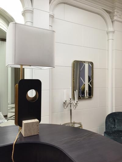  Esperia Due Tre Piastre Table Lamp by Esperia