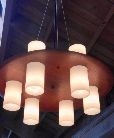  Esperia Esperia Round Chandelier Italy 1960