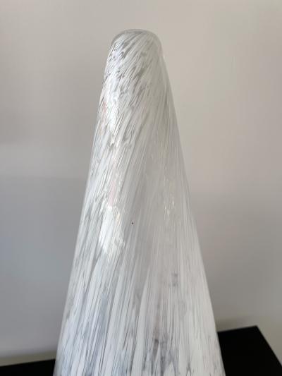  Esperia Large Cone Lamp Murano Glass and Brass by Esperia Italy 1970s