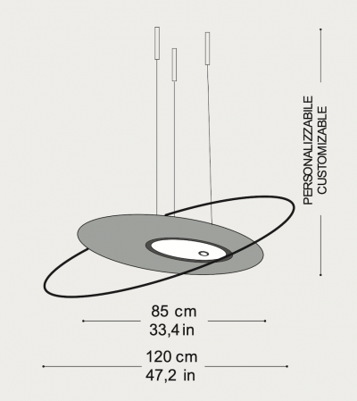  Esperia Libra Chandelier by Esperia