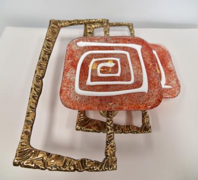  Esperia PAIR A BROTTO for ESPERIA Italian Pair of Wall Sconces