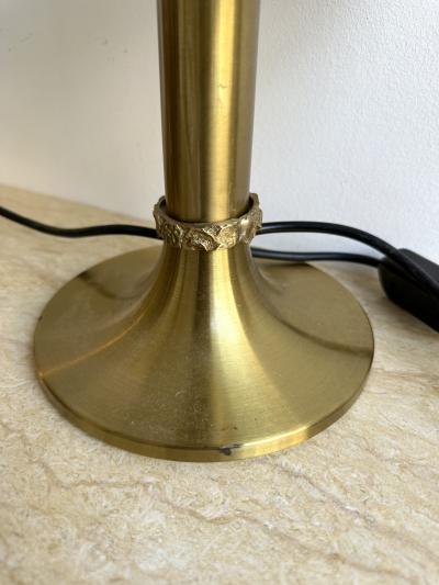  Esperia Pair of Lamps Brass and Murano Glass by Angelo Brotto for Esperia Italy 1970s