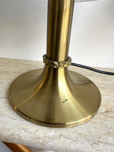  Esperia Pair of Lamps Brass and Murano Glass by Angelo Brotto for Esperia Italy 1970s