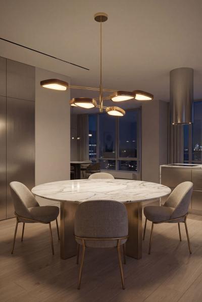  Esperia The Ultra Pluma Chandelier by Esperia