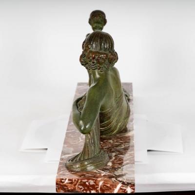  Etling France Dimitri Chiparus 1886 1947 French Bronze Sculpture