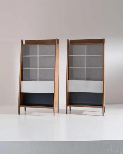  Eugenia Alberti Reggio Rinaldo Scaioli Pair of Eugenia Alberti Reggio Sideboards with Risers 1950s