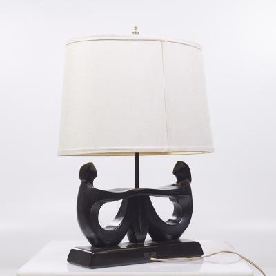 F A I P Fine Arts in Plastic Frederick Weinberg Style F A I P Mid Century Figurative Table Lamp
