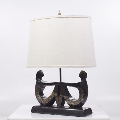  F A I P Fine Arts in Plastic Frederick Weinberg Style F A I P Mid Century Figurative Table Lamp