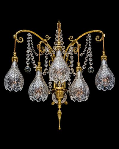  F C Osler A LARGE PAIR OF ART NOUVEAU WALL LIGHTS BY F C OSLER