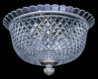 F C Osler AN F C OSLER CUT GLASS PLAFONNIER