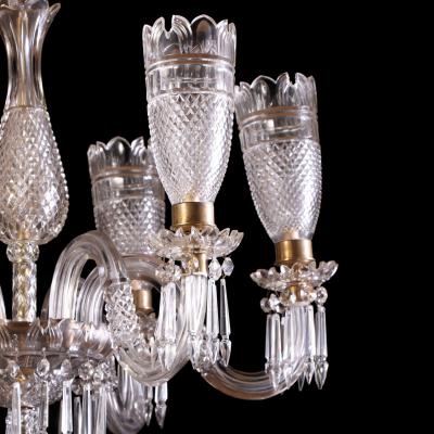  F C Osler An Osler Style Cut Glass Six Arm Chandelier C 1900 