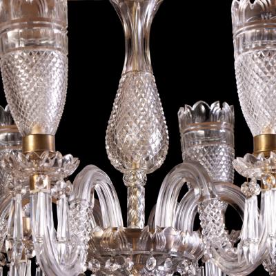  F C Osler An Osler Style Cut Glass Six Arm Chandelier C 1900 