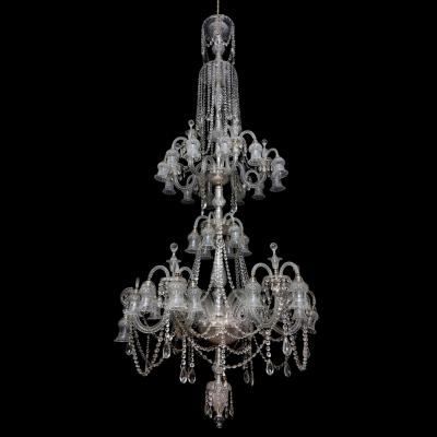  F C Osler Monumental Antique Cut Glass Chandelier by Osler
