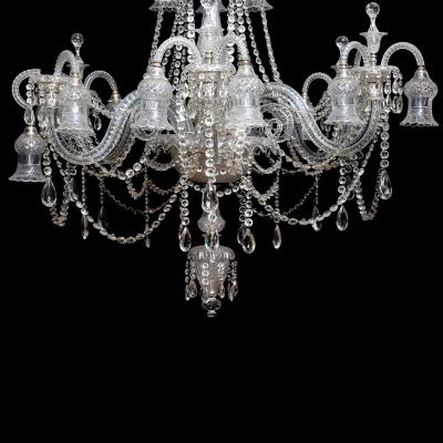  F C Osler Monumental Antique Cut Glass Chandelier by Osler