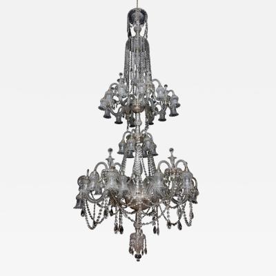  F C Osler Monumental Antique Cut Glass Chandelier by Osler
