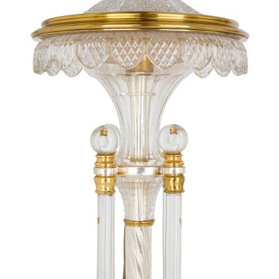  F C Osler Very large pair of antique English cut crystal candelabra by F C Osler