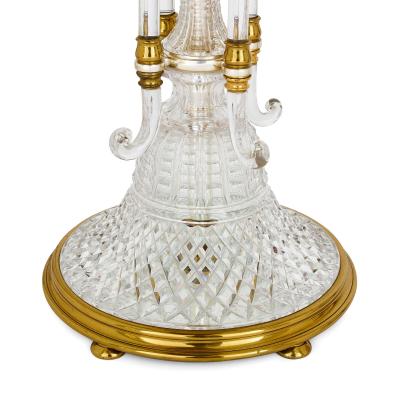  F C Osler Very large pair of antique English cut crystal candelabra by F C Osler