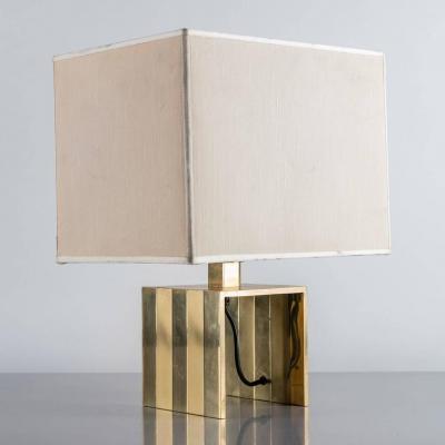  F lli Martini Italian 1970s Brass Table Lamp by F lli Martini