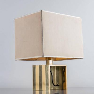  F lli Martini Italian 1970s Brass Table Lamp by F lli Martini