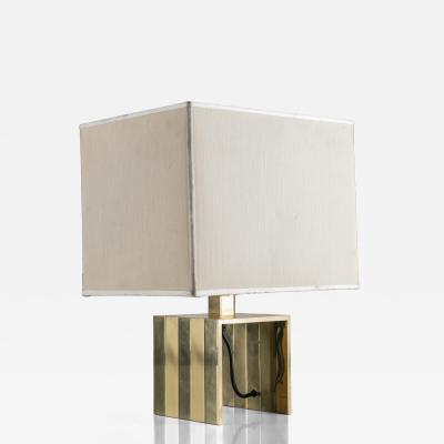  F lli Martini Italian 1970s Brass Table Lamp by F lli Martini