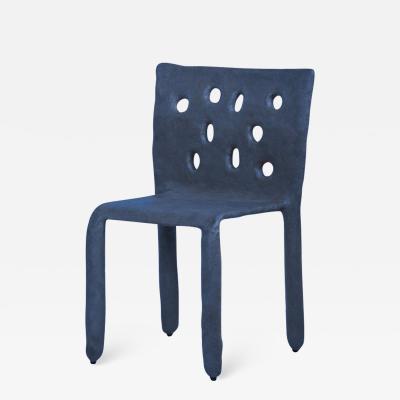  FAINA BLUE SCULPTED CONTEMPORARY CHAIR BY FAINA