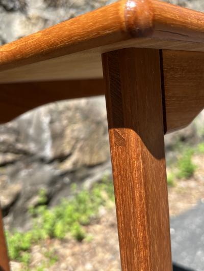  FBJ M bler DANISH MODERN MIXED WOODS PAIR OF SOFA END TABLES