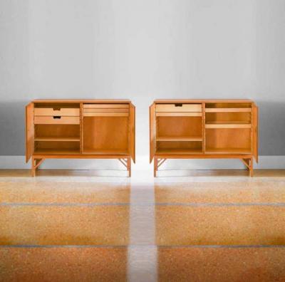  FDB M bler Pair of Consoles China Cabinet Model 232 by Borge Morgensen Prod FDB Mobler