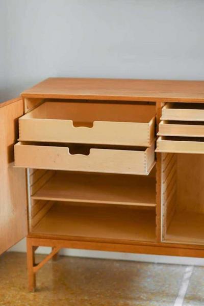  FDB M bler Pair of Consoles China Cabinet Model 232 by Borge Morgensen Prod FDB Mobler