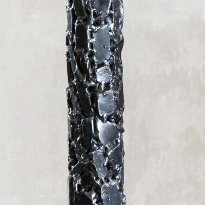  FLAIR FURNITURE Brutalist Steel Floor Lamp