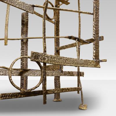  FLAIR FURNITURE F Edition Sculptural Brass Console