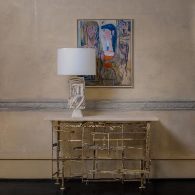 FLAIR FURNITURE F Edition Sculptural Brass Console