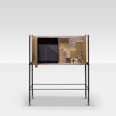  FLAIR FURNITURE Flair Edition Patchwork Bar Cabinet