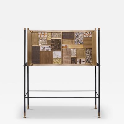  FLAIR FURNITURE Flair Edition Patchwork Bar Cabinet