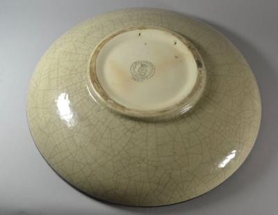 Fa enceries et Emaux de Longwy Art Deco Longwy French PRIMAVERA Charger French 1925