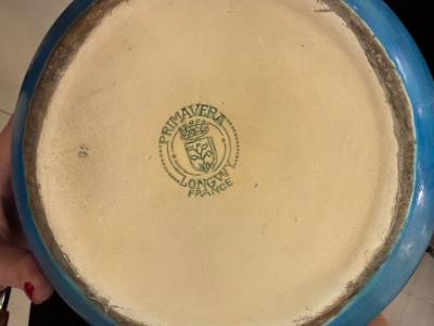  Fa enceries et Emaux de Longwy Longwy Art Deco Primavera Vase France circa 1920s