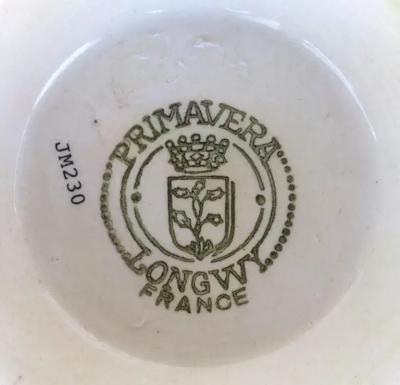 Fa enceries et Emaux de Longwy Longwy Primavera Art Deco Footed Bowl