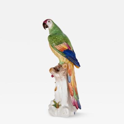  Factory Aelteste Volkstedt Porzellanmanufaktur Very large Volkstedt porcelain sculpture of a parrot