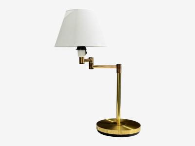  Fagerhults Fagerhults Articulating Desk Lamp Brass Sweden 1960s