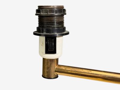  Fagerhults Fagerhults Articulating Desk Lamp Brass Sweden 1960s