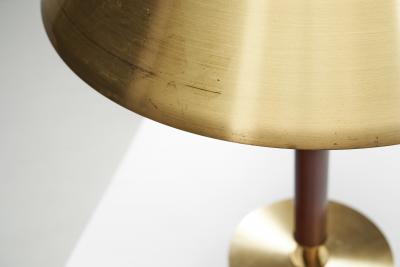  Falkenbergs Belysning Brass and Leather Table lamp by Falkenbergs Belysning Sweden 1960s