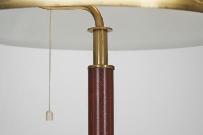  Falkenbergs Belysning Brass and Leather Table lamp by Falkenbergs Belysning Sweden 1960s
